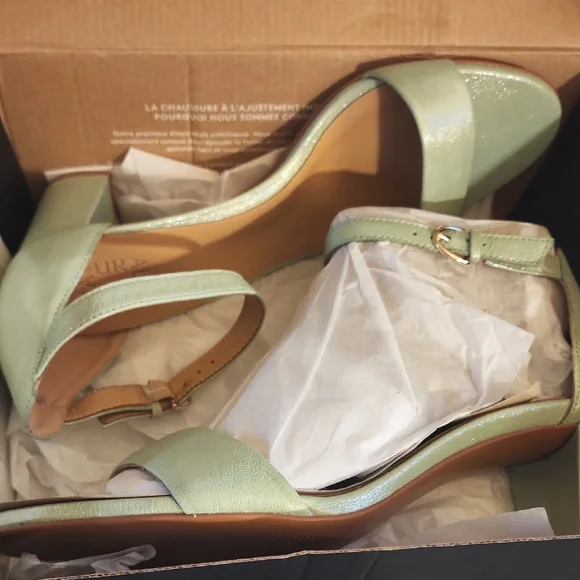 Naturalizer Vera Office Siren Sandals| Pastel Mint,|Sz 11M (New in Box) - Picture 7 of 11